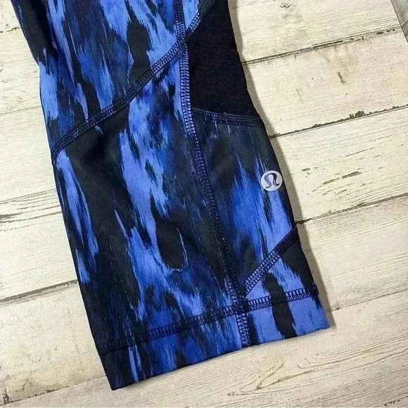 Lululemon Pace Rival Crop *Full-On Luxtreme Painted Animal Sprinkler Black 6 - Picture 4 of 8